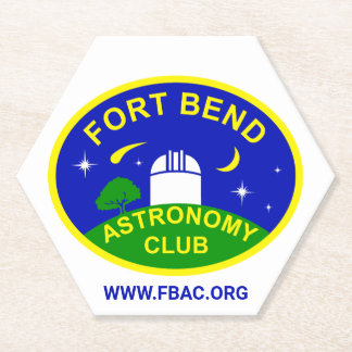 Fort Bend Astronomie Club Papieren Onderzetters - 