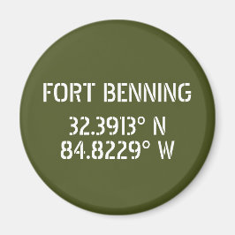 Fort Benning Latitude Lengtegraad Magneet