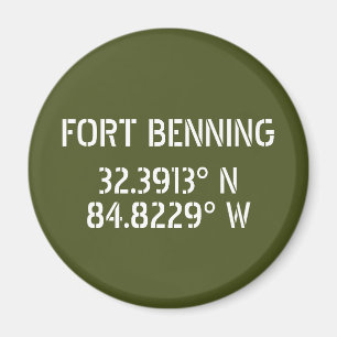 Fort Benning Latitude Lengtegraad Magneet
