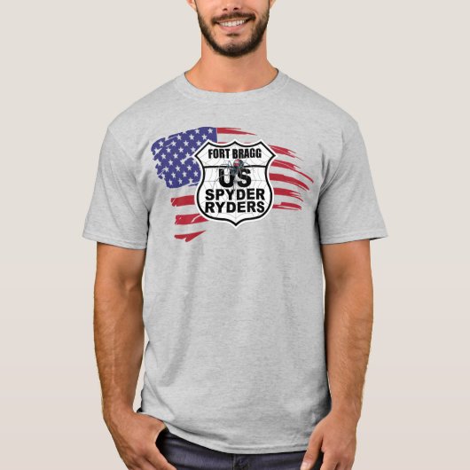 Fort Bragg Chapter - Tattered Flag T-shirt (Voorkant)