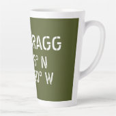 Fort Bragg Latitude Lengtegraad Latte Mok (Rechts)