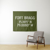 Fort Bragg Latitude Lengtegraad Wandkleed (In Situ (horizontaal))