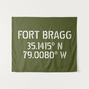 Fort Bragg Latitude Lengtegraad Wandkleed