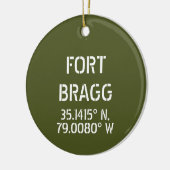 Fort Bragg Latitude Longitude, op maat gemaakt Keramisch Ornament (Links)