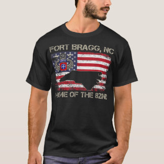 Fort Bragg NC Home of the 82nd Airborne Tshirt, Ve T-shirt