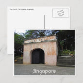 fort canning gate briefkaart (Voorkant / Achterkant)