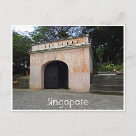 fort canning gate briefkaart (Voorkant)