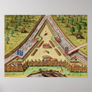 Fort Caroline, van 'Brevis Narratio' Poster