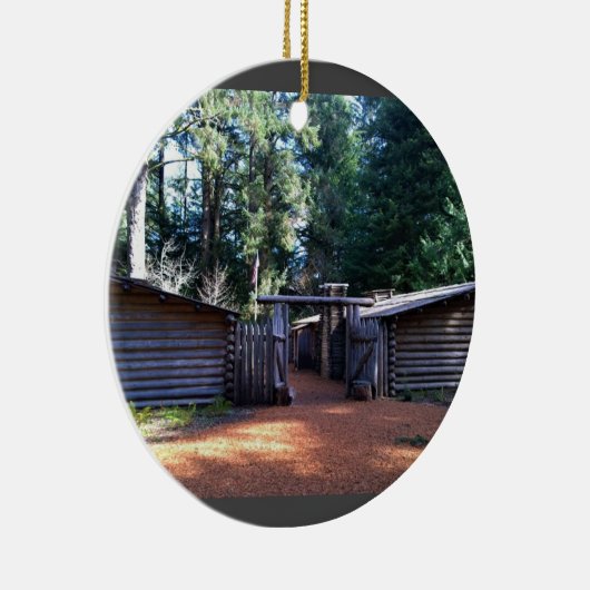 Fort Clatsop, Astoria, Oregon Keramisch Ornament (Rechts)