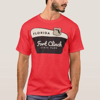 Fort Clinch State Park Florida Welkomstbord T-shirt