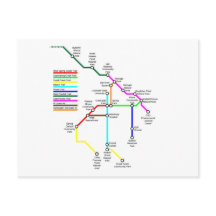 Fort Collins Bike Map Briefkaart