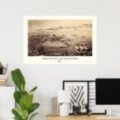 Fort Collins, CO Panorama Map - 1865 Poster (Thuiskantoor)