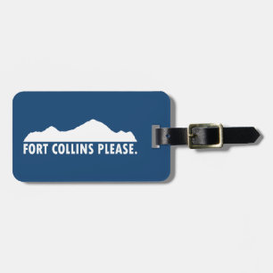 Fort Collins Colorado alstublieft Bagagelabel