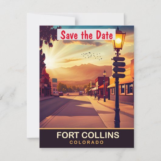Fort Collins, Colorado, Carte postale de voyage, (Devant)