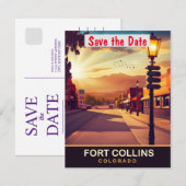 Fort Collins, Colorado, Carte postale de voyage, (Devant / Derrière)