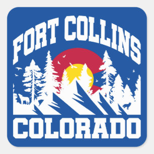 Fort Collins, Colorado Vierkante Sticker