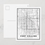 Fort Collins Kaart (Voorkant / Achterkant)