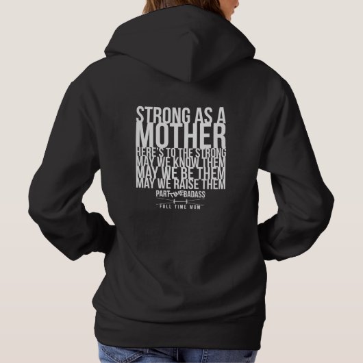 FORT COMME sweat - shirt à capuche de MÈRE (Dos)