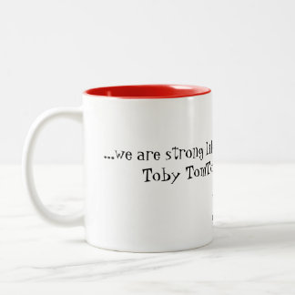 Fort comme une tasse de café en céramique de chêne