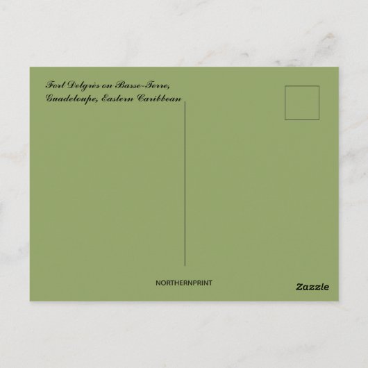 Fort Delgres op Basse-Terre in Guadeloupe Briefkaart (Achterkant)