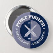 Fort Fisher (B&G) Ronde Button 4,0 Cm (Voorkant /achterkant)