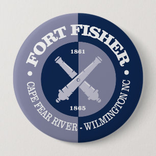 Fort Fisher (B&G) Ronde Button 4,0 Cm