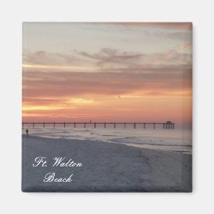 Fort Ft. Walton Beach Sunrise Foto Magnet Sunset Magneet