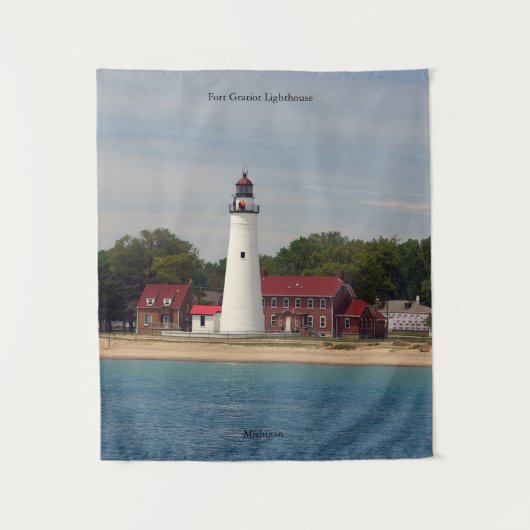 Fort Gratiot Lighthouse Wandkleed (Voorkant)