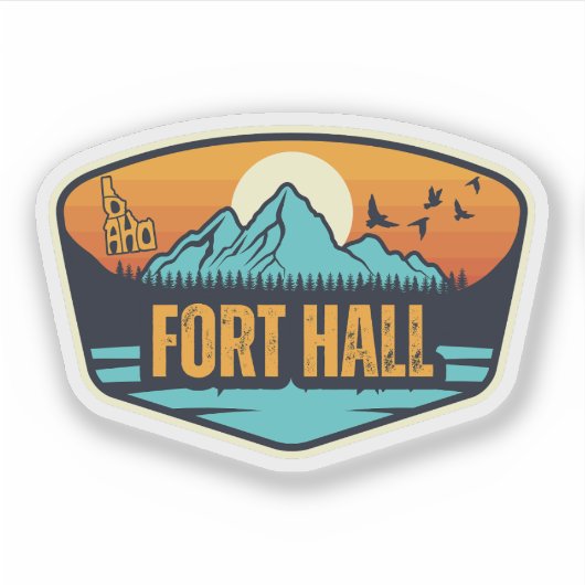 Fort Hall, Idaho Sticker (Voorkant)