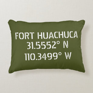 Fort Huachuca Breedtegraad Lengtegraad Accent Kussen