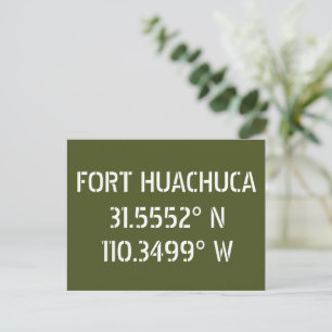 Fort Huachuca Breedtegraad Lengtegraad Ansichtkaar Briefkaart