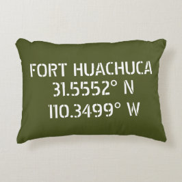 Fort Huachuca Latitude Longitude Accent Kussen