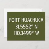 Fort Huachuca Latitude Longitude Briefkaart (Voorkant / Achterkant)