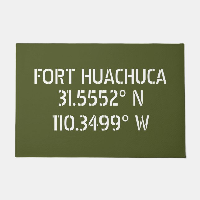 Fort Huachuca Latitude Longitude Deurmat (Voorkant)