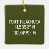 Fort Huachuca Latitude Longitude, persoonlijk Keramisch Ornament (Voorkant)