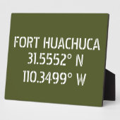 Fort Huachuca Latitude Longitude Tabletop Fotoplaat (Zijkant)
