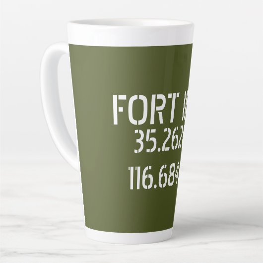 Fort Irwin Latitude Longitude Latte Mok (Linkerhoek)