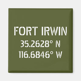 Fort Irwin Latitude Longitude Magneet