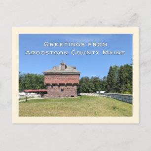 Fort Kent Blockhouse Aroostook County Maine Briefkaart