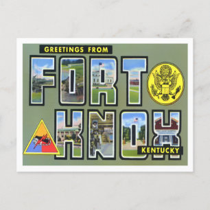 Fort Knox, Kentucky  Big Letters Briefkaart