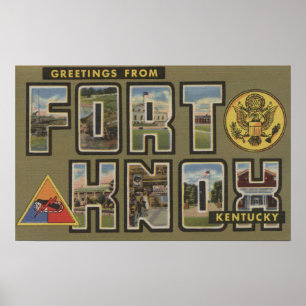 Fort Knox, Kentucky - Grote lettertjes Poster