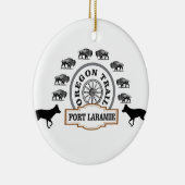 fort Laramie gold Keramisch Ornament (Rechts)