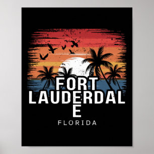 Fort Lauderdale Beach Florida Surfen Surfer Poster