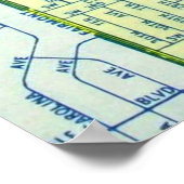 Fort Lauderdale, FL  Map Poster (Hoek)