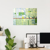 Fort Lauderdale, FL  Map Poster (Thuiskantoor)