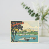 Fort Lauderdale Florida  20s Briefkaart (Staand voorkant)