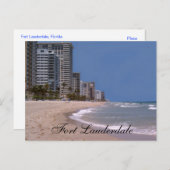 Fort Lauderdale Florida Beach & Ocean Briefkaart (Voorkant / Achterkant)