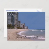 Fort Lauderdale Florida Beach & Ocean Briefkaart (Voorkant / Achterkant)