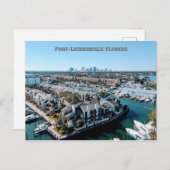 Fort-Lauderdale Florida Briefkaart (Voorkant / Achterkant)