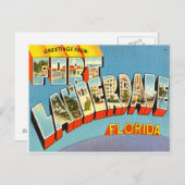 Fort Lauderdale Florida Briefkaart (Voorkant / Achterkant)